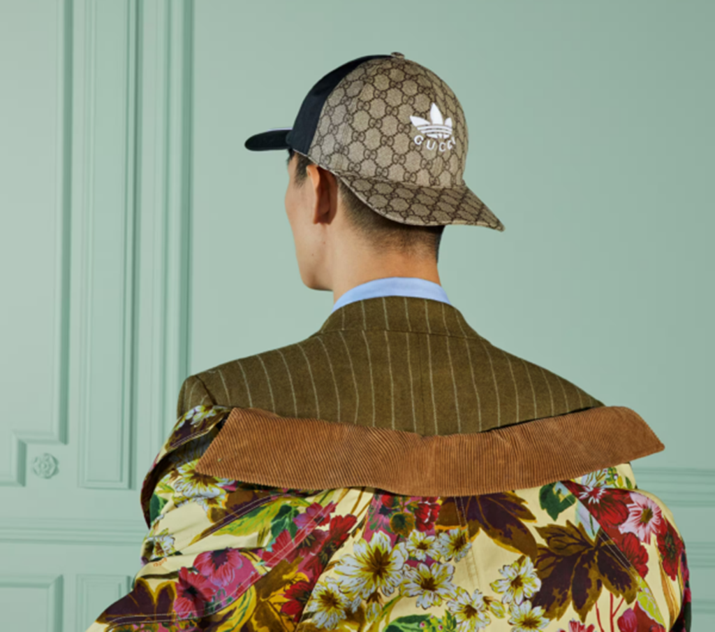 Mũ Gucci Adidas x Gucci Double Sided ‘Beige Black’ 719406-4HAST-9760 - Ảnh 3