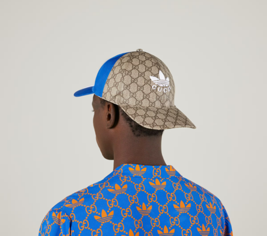 Mũ Gucci Adidas x Gucci Double Sided ‘Beige Blue’ 719406-4HAST-9768 - Ảnh 3