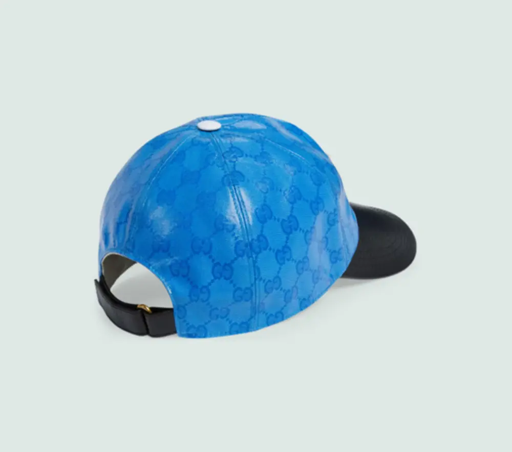 Alternative view of Mũ Gucci Adidas x Gucci GG Canvas Baseball ‘Blue Black’ 724833-4HAUU-4377
