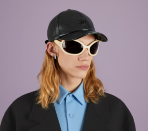 Alternative view of Mũ Gucci Leather baseball Double G ‘Black’ ‎727238-4HAU4-1000