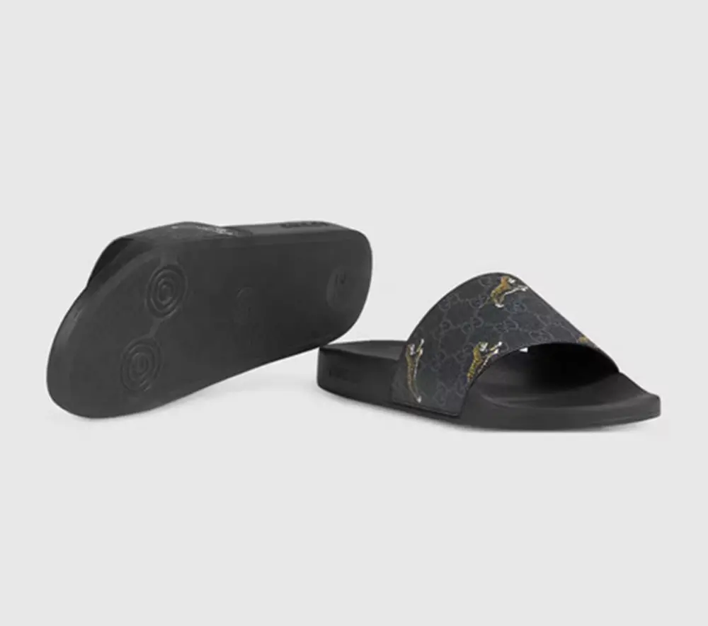 Dép Gucci GG Supreme Slide ‘Tiger’ 407345-G0K00-1084 - Ảnh 3