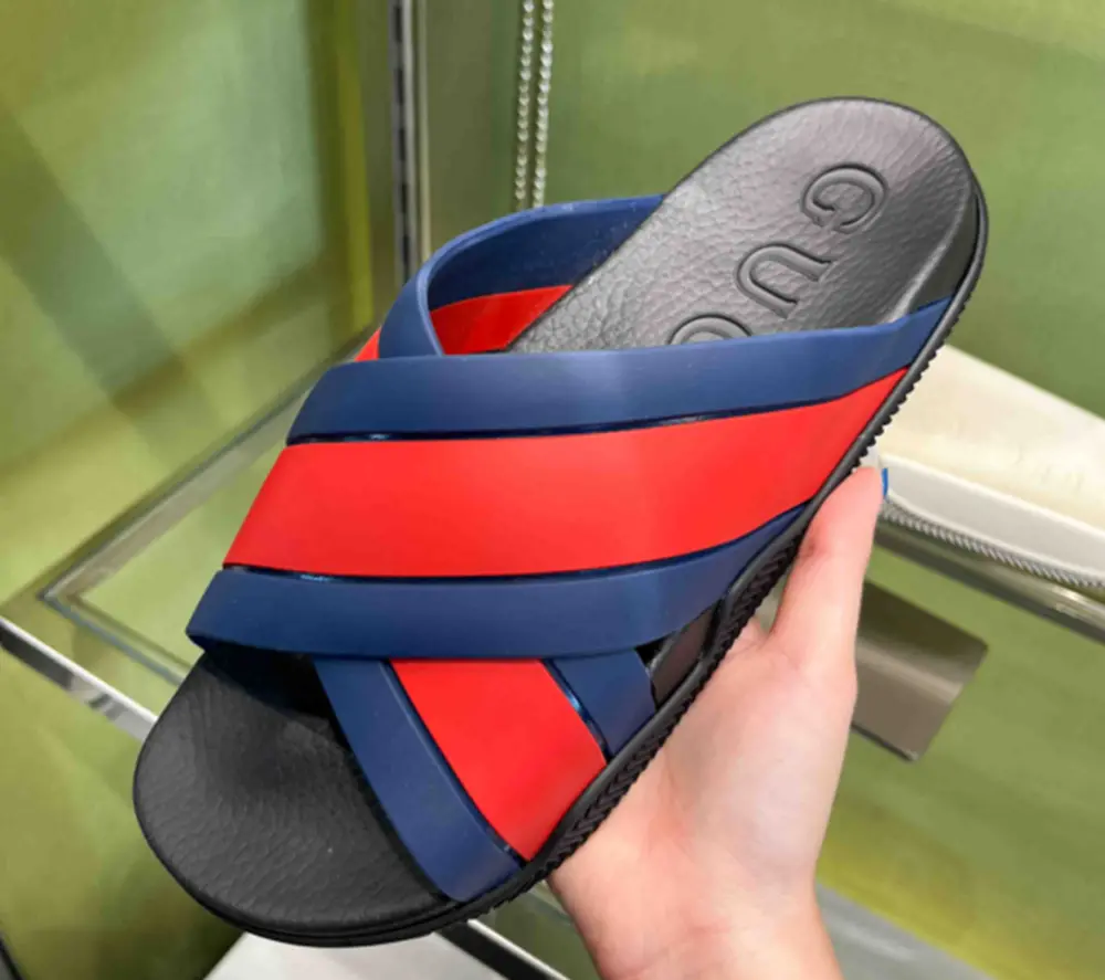 Dép Gucci GG Slide Sandal ‘Blue Red’ 630326-J8700-8497 - Ảnh 4