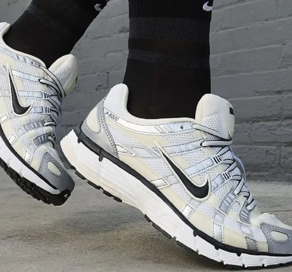 Giày Nike P-6000 'Coconut Milk Metallic Silver' FV6603-100 - Ảnh 5