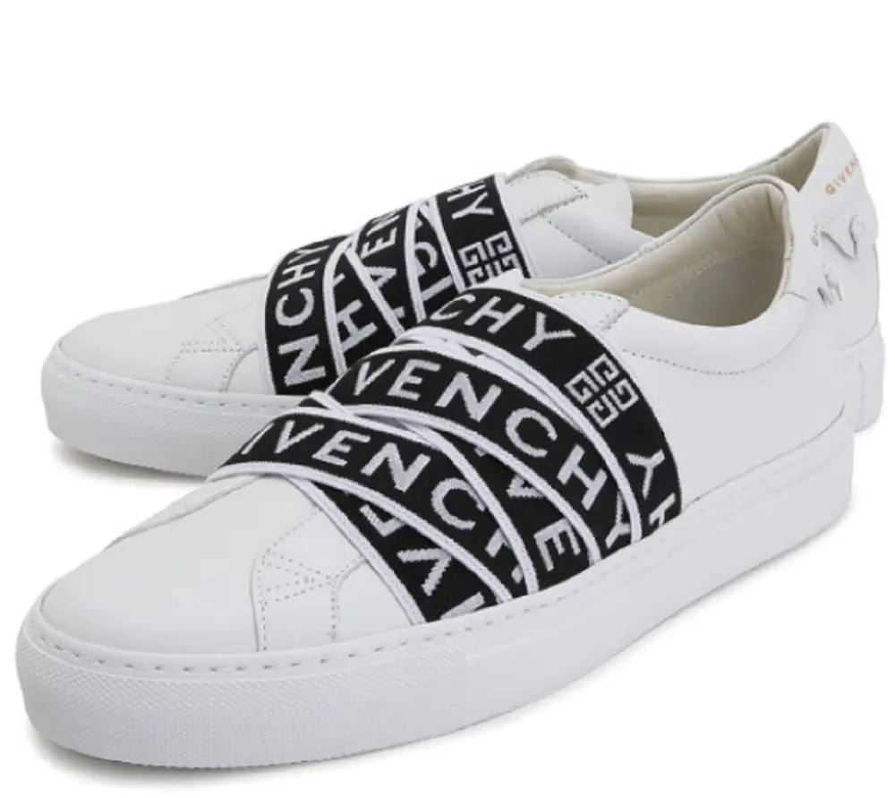 Alternative view of Giày Givenchy 4G Webbing Strap Low 'White Black' BH001SH0CZ-116