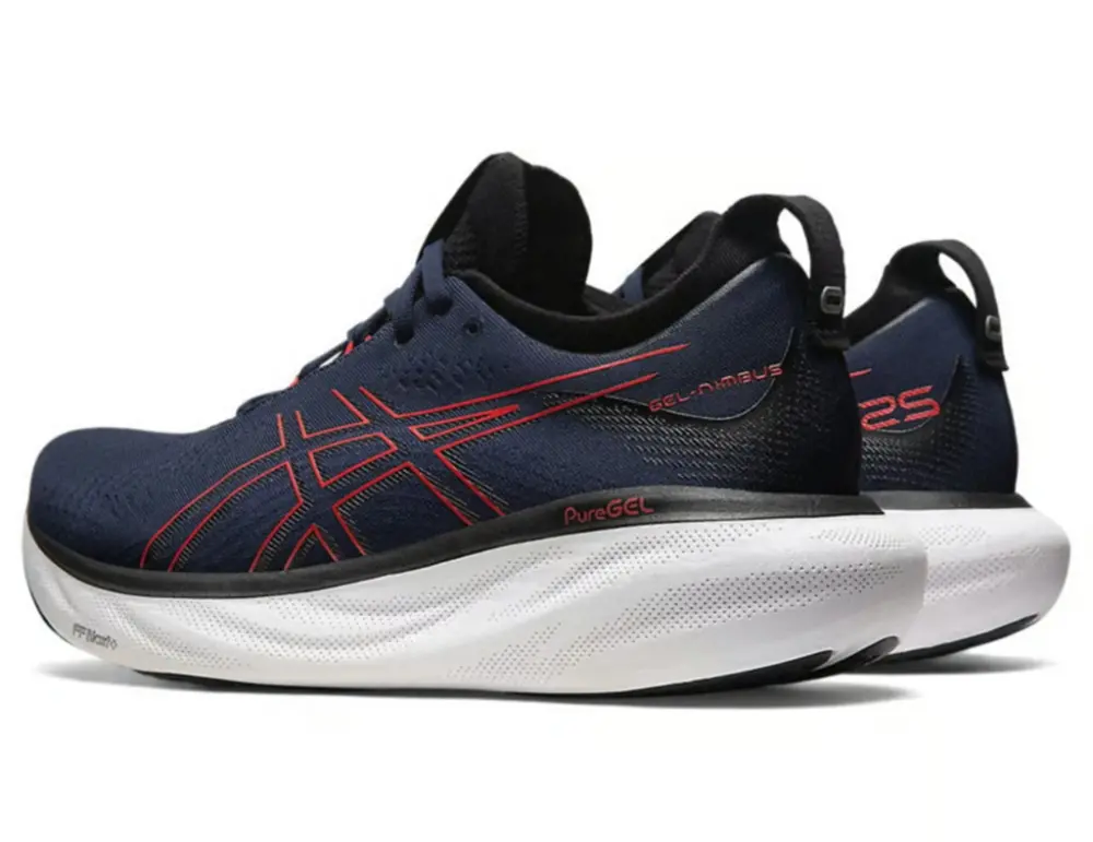 Alternative view of Giày Asics Gel Nimbus 25 Wide ‘Midnight Electric Red’ 1011B625-401