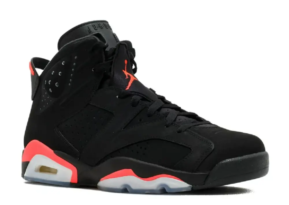 Alternative view of Giày Nike Air Jordan 6 Retro Infrared Black 384664-023
