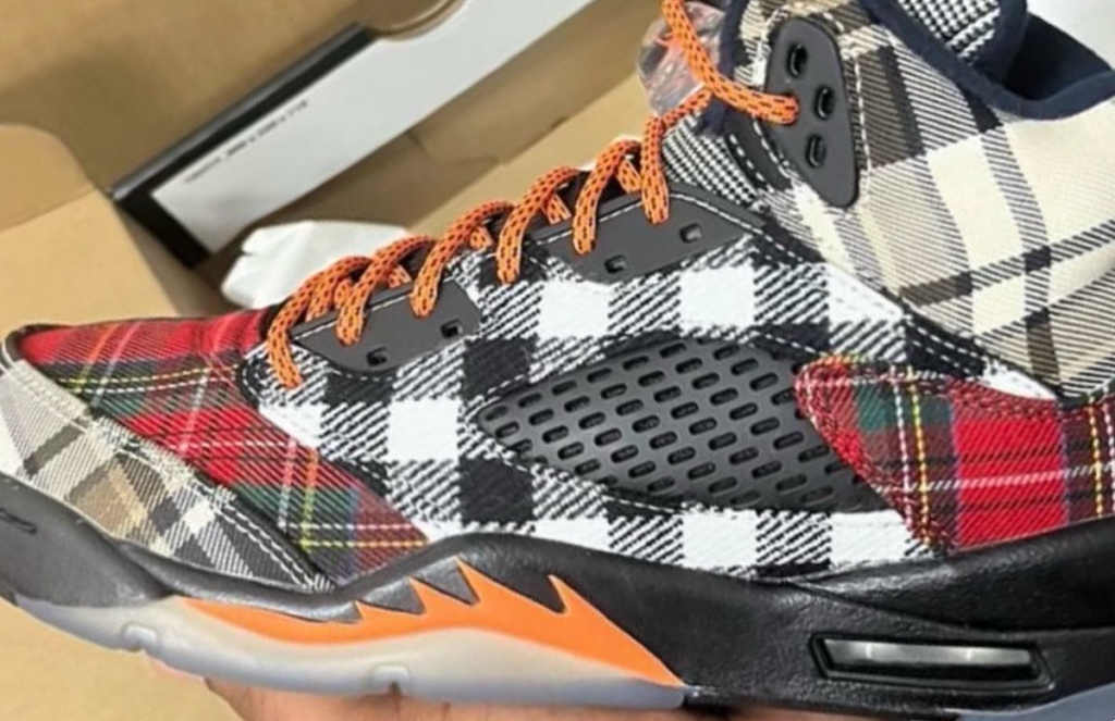 Giày Air Jordan 5 Retro 'Plaid' (GS) FD4814-008 - Ảnh 4