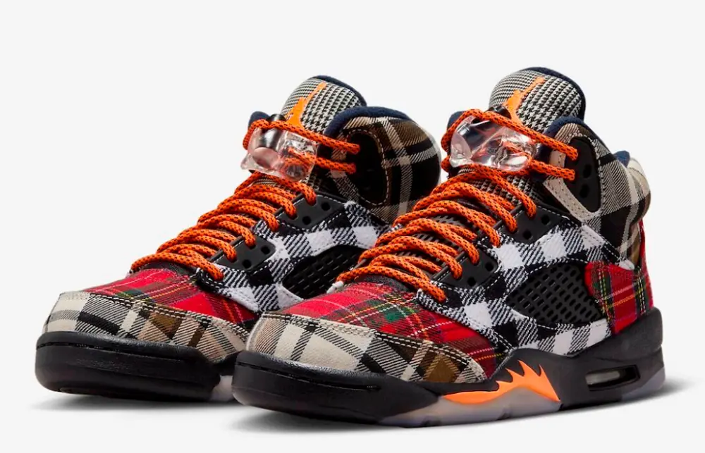 Giày Air Jordan 5 Retro 'Plaid' (GS) FD4814-008 - Ảnh 3