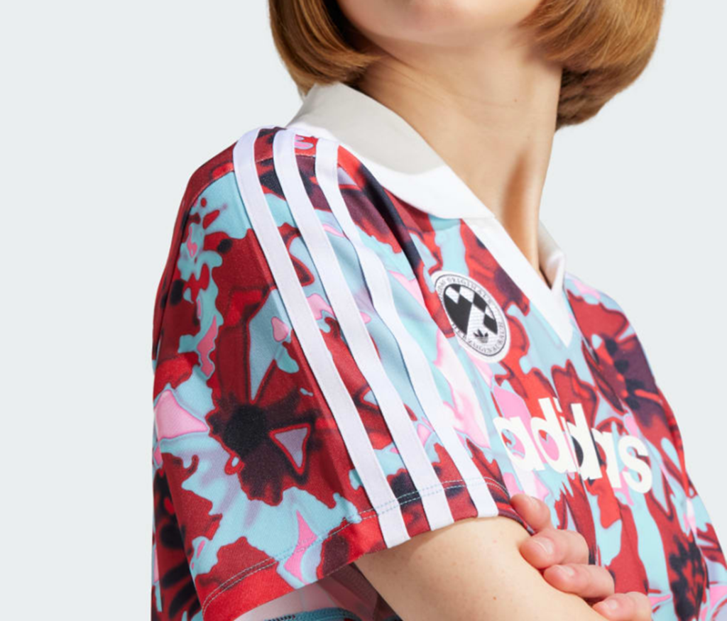 Áo Adidas Allover Print Short Sleeve Jersey ‘Red’ IR9808 - Ảnh 2