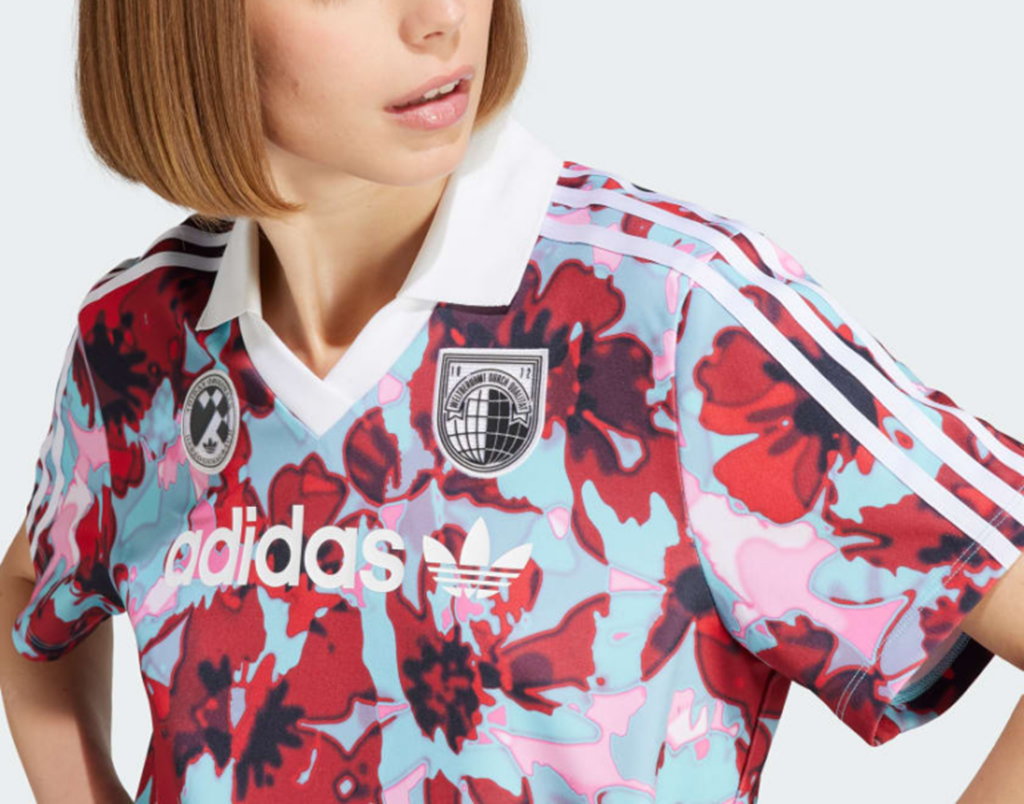 Áo Adidas Allover Print Short Sleeve Jersey ‘Red’ IR9808 - Ảnh 3