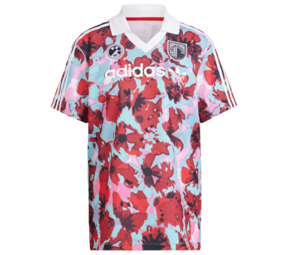 Áo Adidas Allover Print Short Sleeve Jersey ‘Red’ IR9808