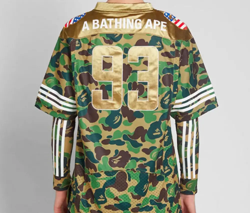 Alternative view of Áo Adidas SB x BAPE Jersey ‘Green’ DW9285