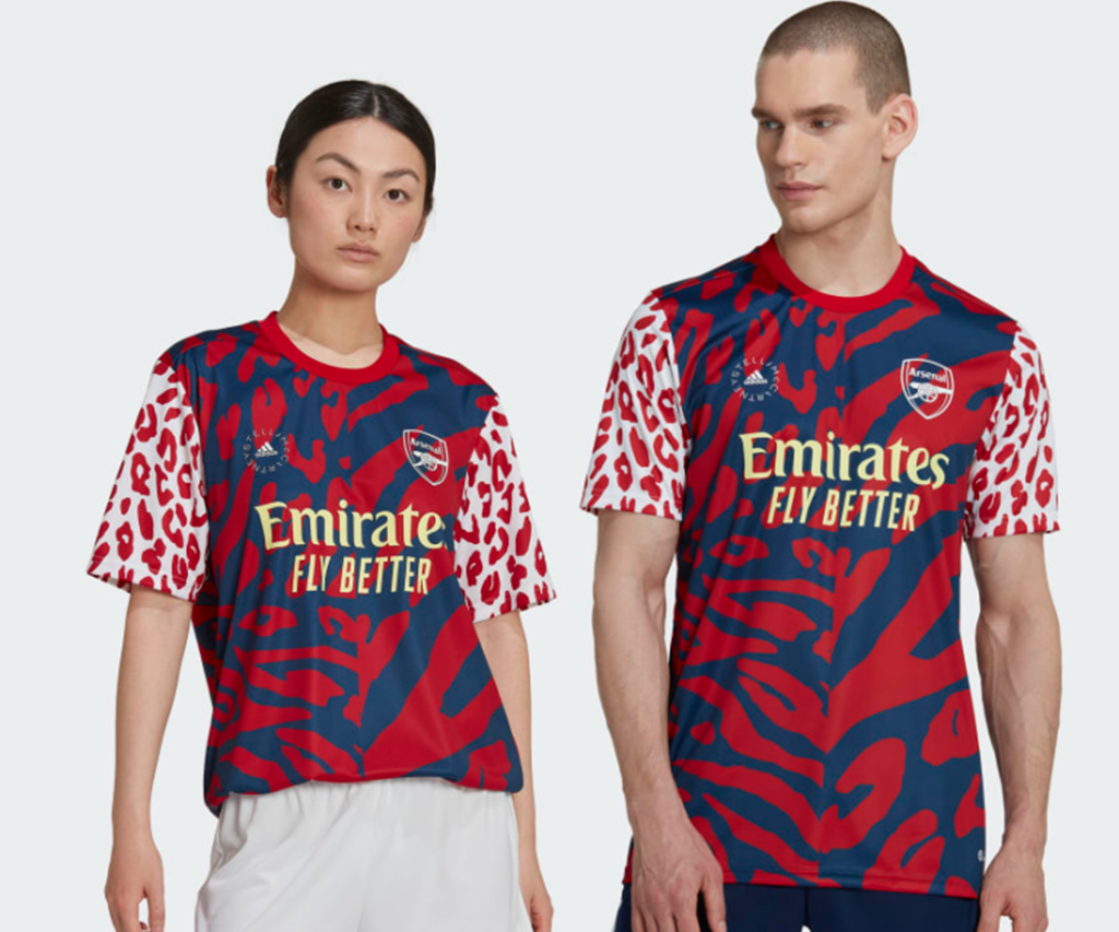 Áo Adidas Arsenal Fc By Stella Mccartney Pre-Match Jersey ‘Scarlet’ HI2144 - Ảnh 5