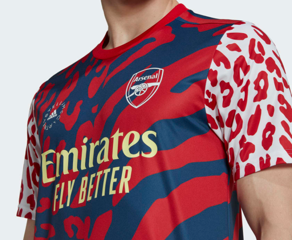 Áo Adidas Arsenal Fc By Stella Mccartney Pre-Match Jersey ‘Scarlet’ HI2144 - Ảnh 4