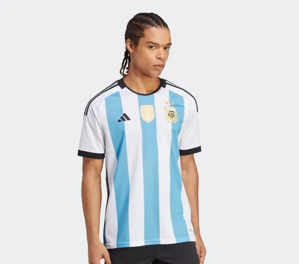 Alternative view of Áo Adidas ARGENTINA 22 Winners Home 'White Light Blue' IB3597