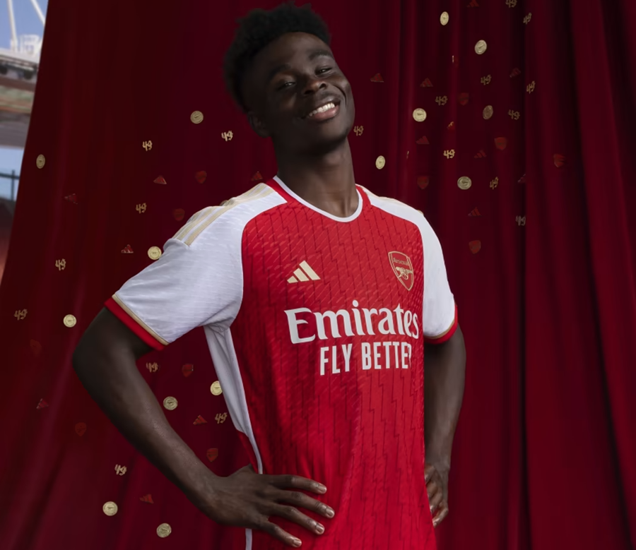 Áo Adidas Arsenal 23/24 Home Authentic Jersey 'Better Scarlet' HR6931 - Ảnh 6