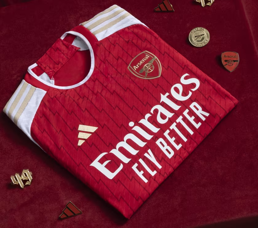 Áo Adidas Arsenal 23/24 Home Authentic Jersey 'Better Scarlet' HR6931 - Ảnh 5