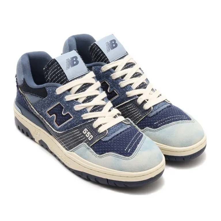 Giày New Balance 550 Boro Pack ‘Navy’ BB550J - Ảnh 9