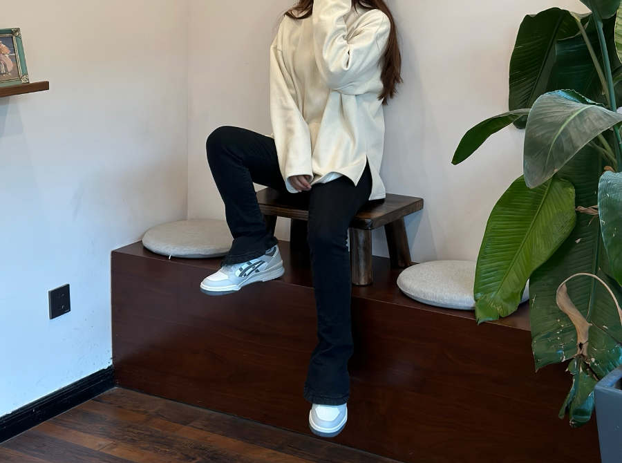 Giày Asics Gel Spotlyte Low ‘Grey Cream White’ 1203A505-101 - Ảnh 4