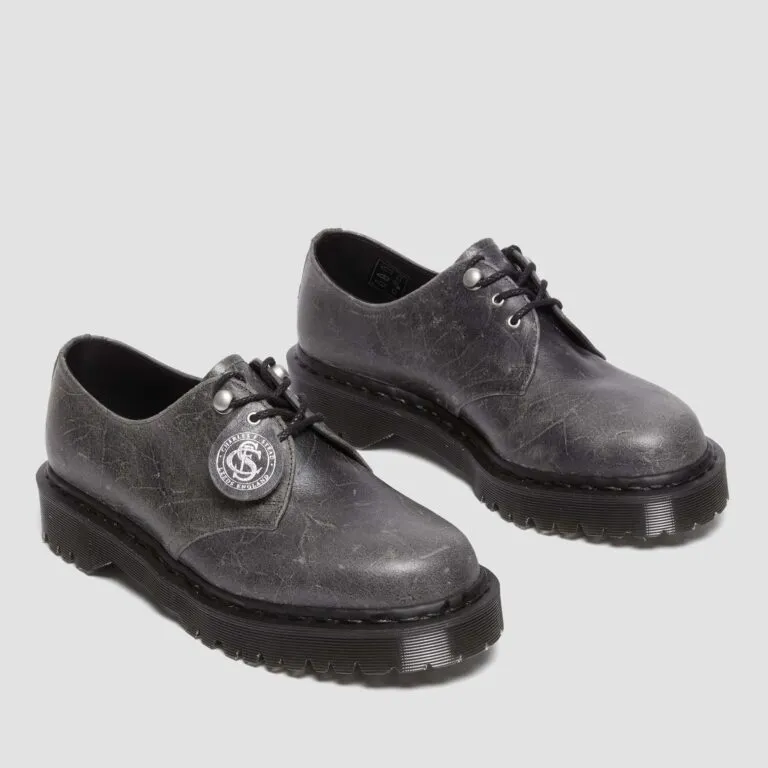 Giày Dr.Martens 1461 Bex Crazy Pull Up 'Grey' 31003053 - Ảnh 3