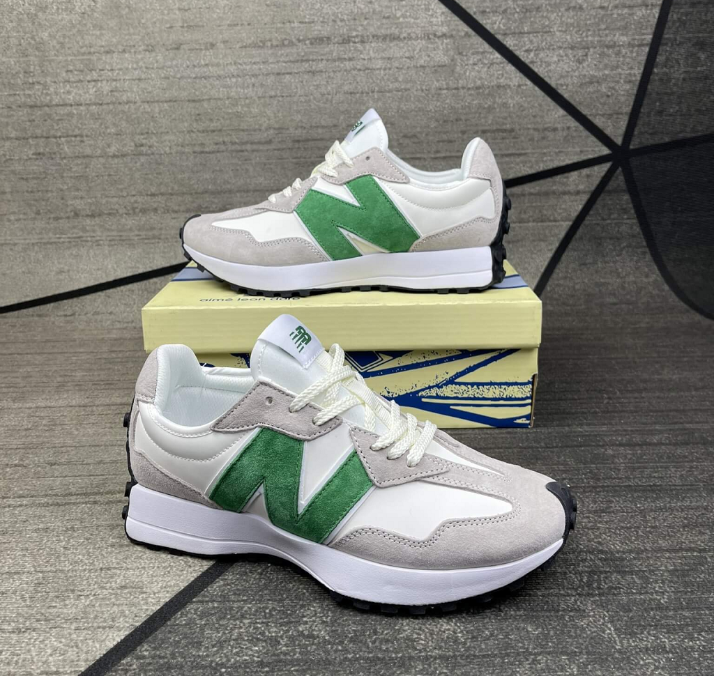 Giày New Balance 327 White Green WS327LG - Ảnh 6