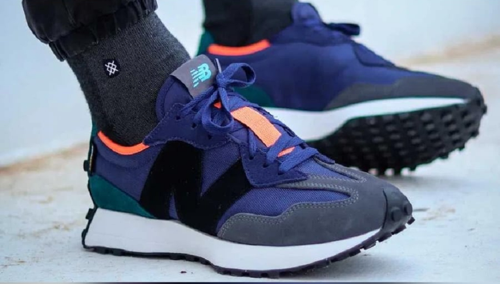 Giày New Balance 327 'Lagoon Storm Blue' MS327WA1 - Ảnh 3