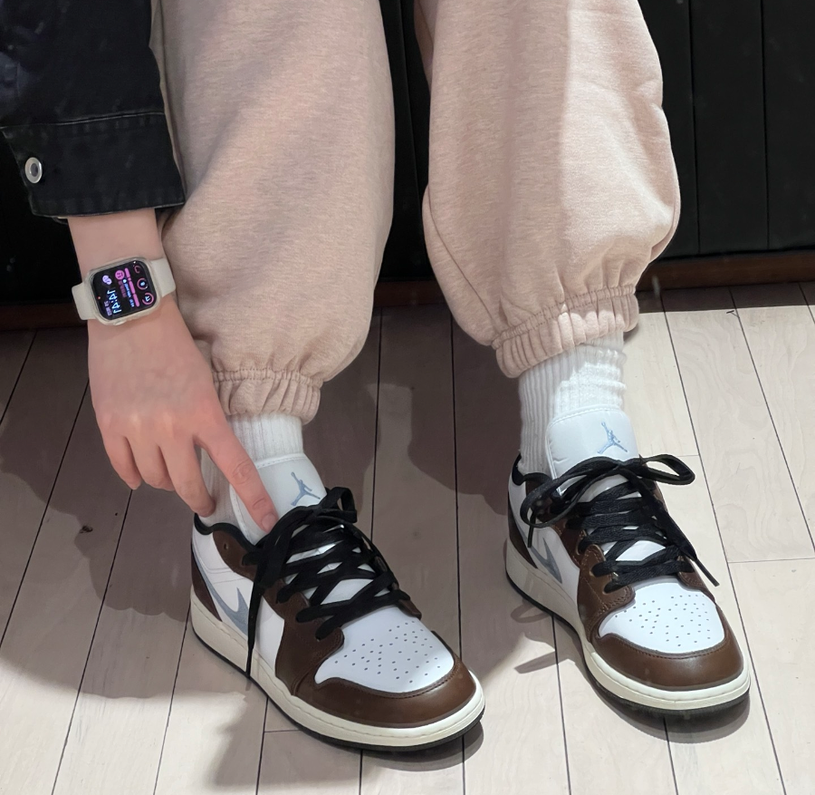 Giày Nike Air Jordan 1 Low ‘Mocha Blue Gray’ FQ8156-142 - Ảnh 5