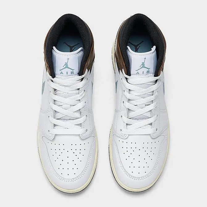 Giày Air Jordan 1 Mid SE GS 'White Blue Grey FQ8162-142 - Ảnh 4