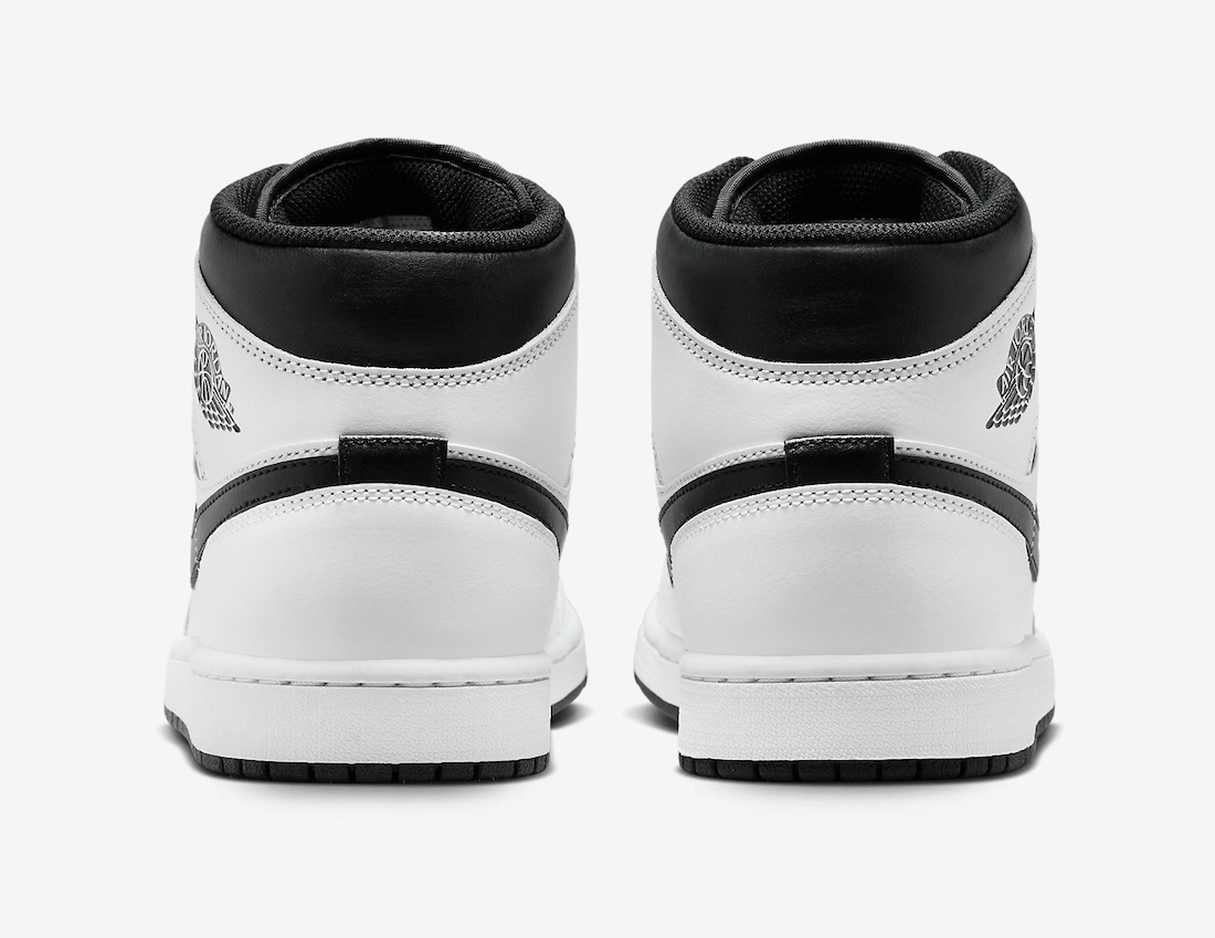 Giày Nike Air Jordan 1 Mid 'White Black' DQ8426-132 - Ảnh 5
