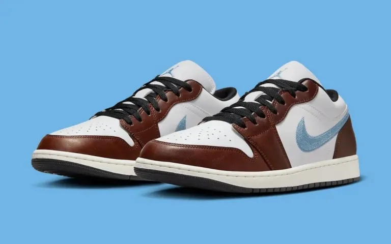 Giày Nike Air Jordan 1 Retro Low SE ‘Brown Blue’ FQ7832-142 - Ảnh 5