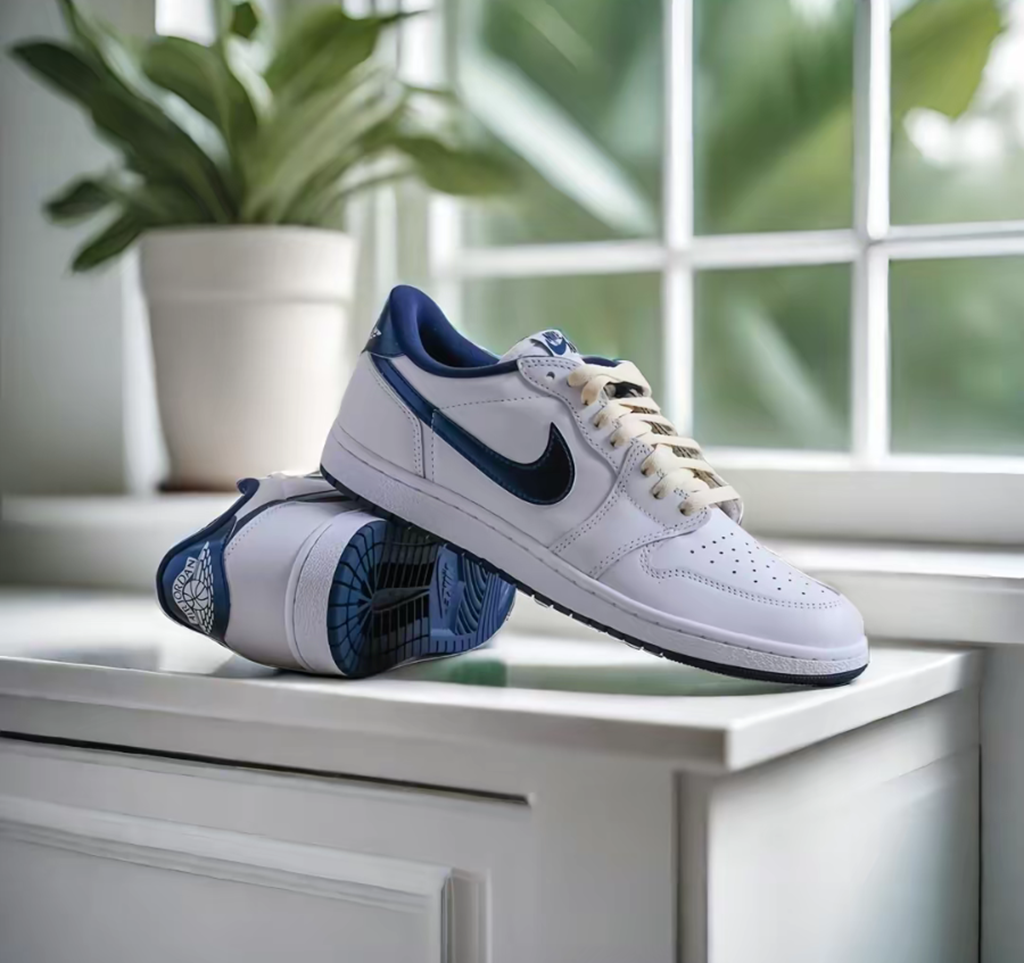 Giày Nike Air Jordan 1 Retro Low 85 'Metallic Blue' FB9933-141 - Ảnh 3