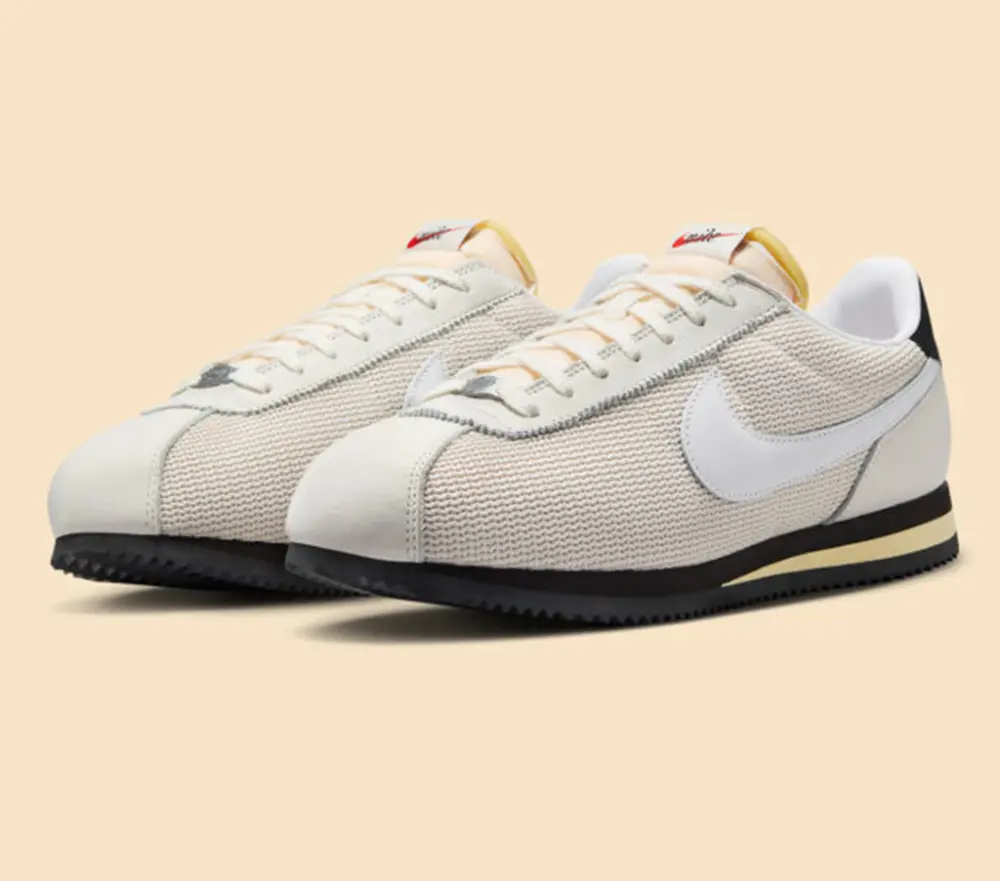 Giày Nike Cortez ‘Beige Black’ FZ4630-100 - Ảnh 4