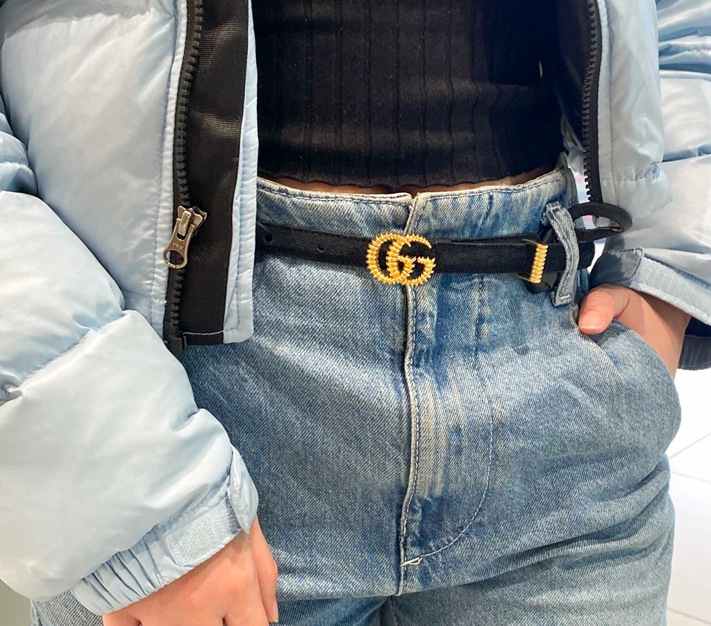 Thắt Lưng Gucci Bag GG Mamon Double G Belt 602071-CRJ0G-1000 - Ảnh 3