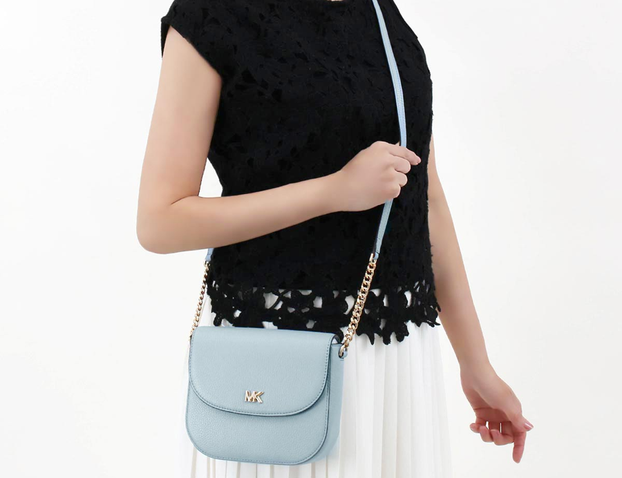 Túi Michael Kors Mott Crossbody Bag 'Pale Blue' 32S8GF5C0L-PALEBLUE - Ảnh 3