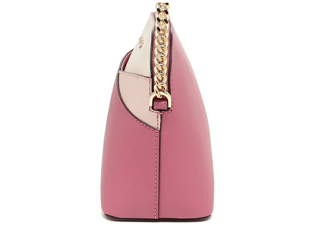 Túi Michael Kors Jet Set Travel MD Dome Crossbody Bag 'Rosewood Multi' 35H1GTVC6L-PNKGRPFTMLT - Ảnh 3