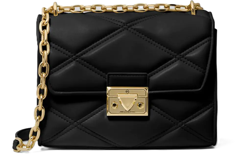 Túi Michael Kors Serena Medium Flap Shoulder Bag 'Black' 35S2GNRL2U-001