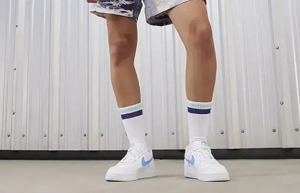 Alternative view of Giày Nike Air Force 1 '07 White Blue DV3808-103