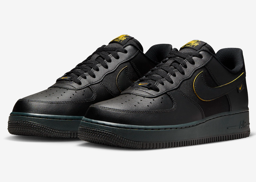 Giày Nike Air Force 1 '07 "Black & University Gold" FZ4617-001 - Ảnh 3