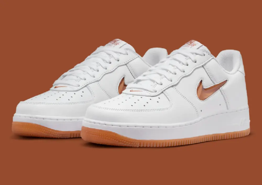 Alternative view of Giày Nike Air Force 1 Jewel 'Color of the Month White Bronze' FN5924-103