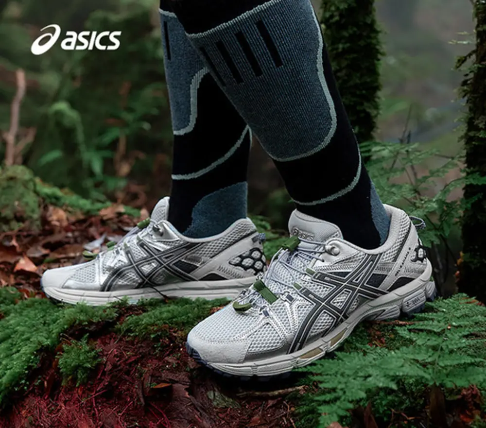Alternative view of Giày Asics Gel-Kahana 8 Sneakers 'Grey Black' 1011B828-021