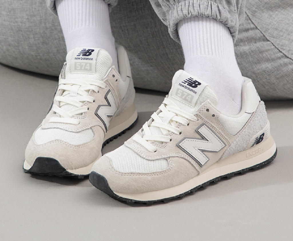 Giày New Balance 574 CNY Sneakers 'Beige White' U574LS2 - Ảnh 2