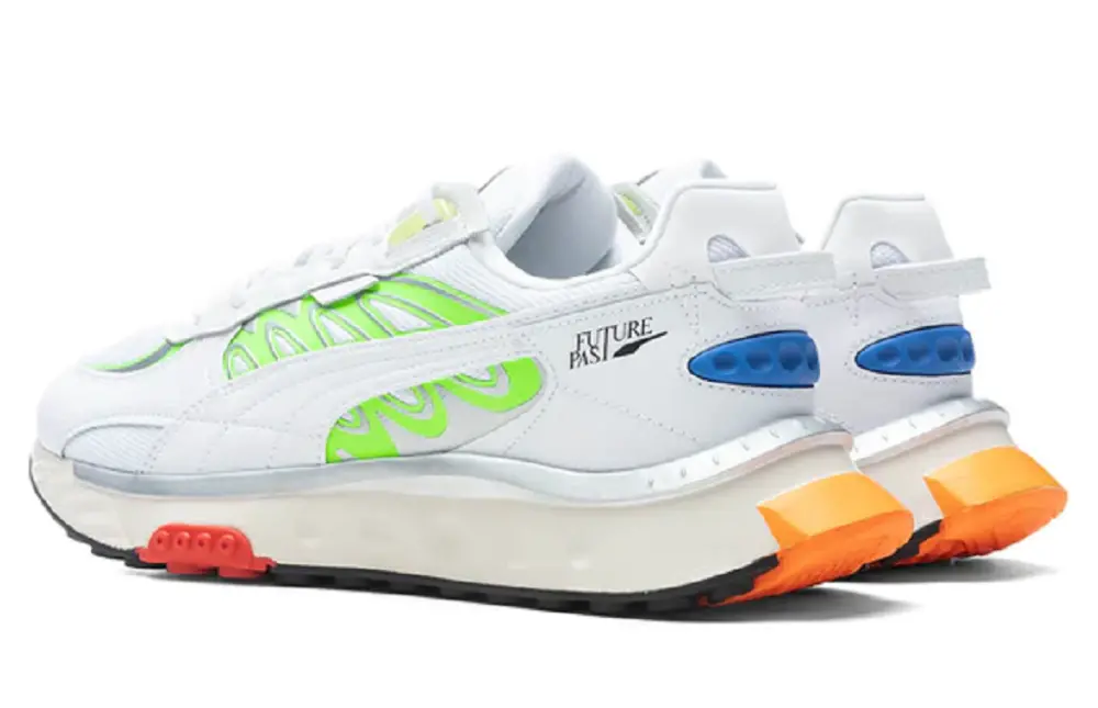 Alternative view of Giày Puma Wild Rider Techno 'White Green Glare' 381596-03