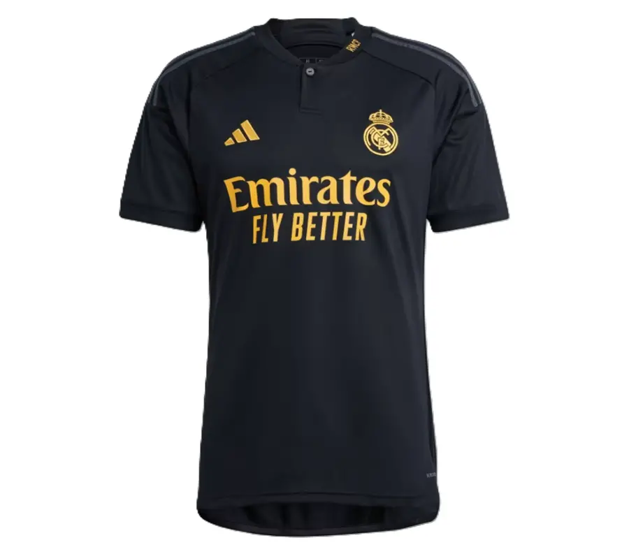 Áo Adidas Real Madrid 23/24 Thrid Jersey ‘Black’ IN9846