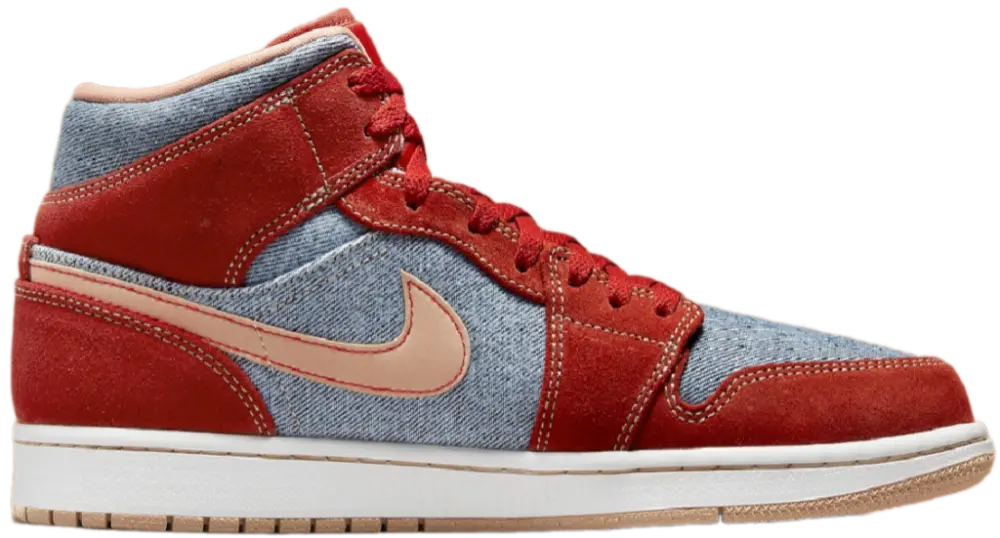 Giày Nike Jordan 1 Mid Denim Red DM4352-600