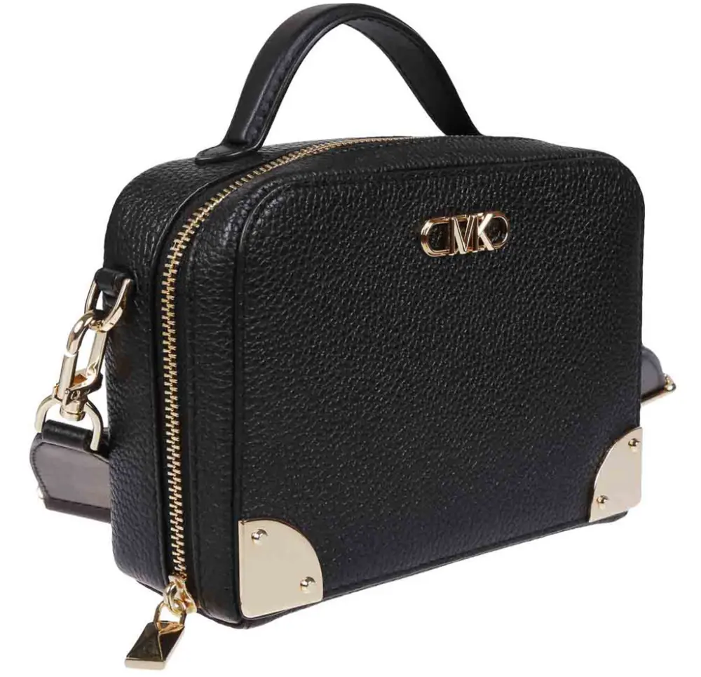 Alternative view of Túi Michael Kros Hammered Leather Bag 'Black' 32F3G9EC5L001