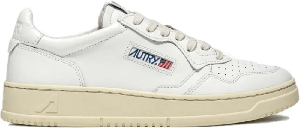 Giày Autry Medalist Low Leather ‘White’ AULW-LL15