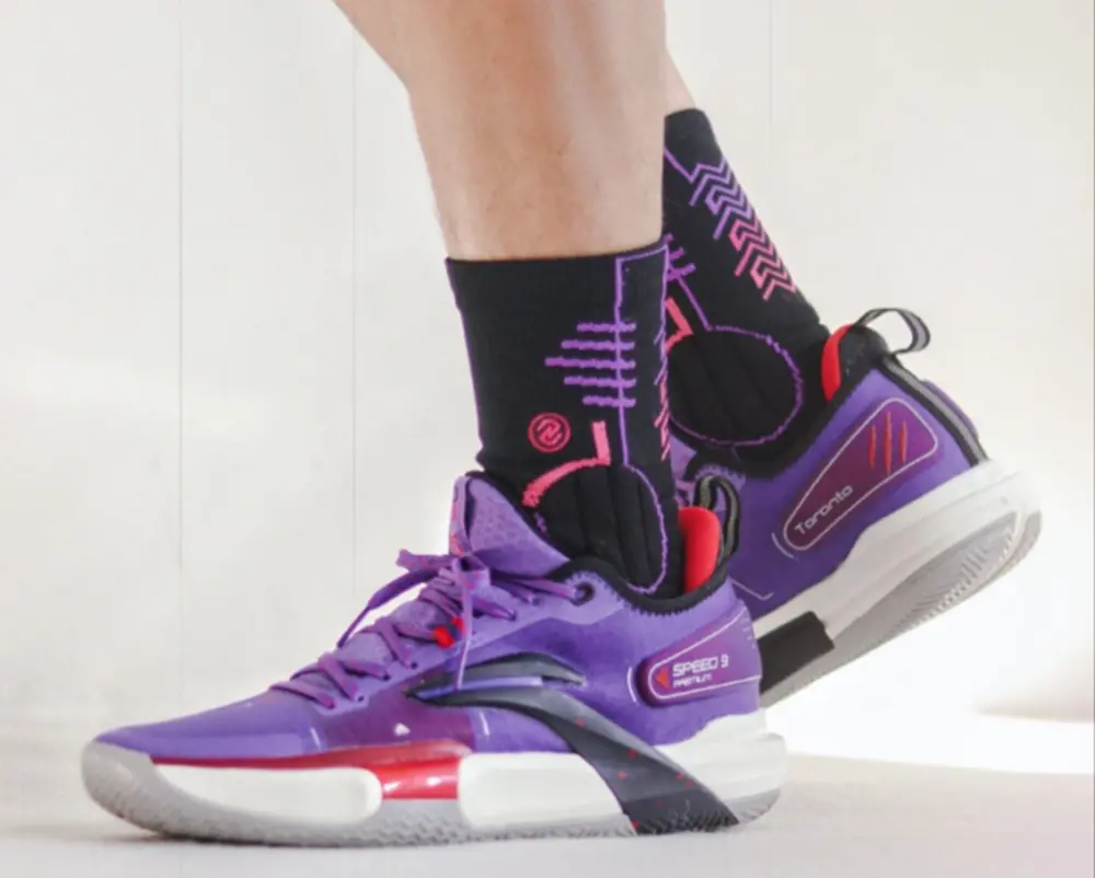 Giày Lining Speed 9 Premium ‘Purple Black’ ABAS071-3 - Ảnh 3