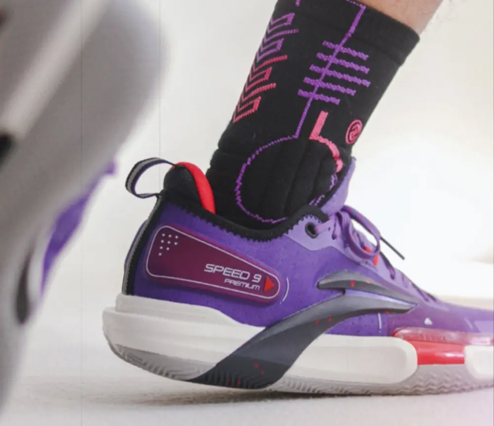 Giày Lining Speed 9 Premium ‘Purple Black’ ABAS071-3 - Ảnh 4