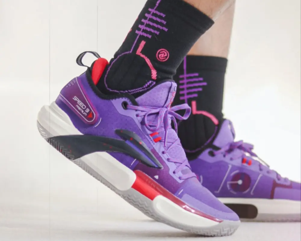 Giày Lining Speed 9 Premium ‘Purple Black’ ABAS071-3 - Ảnh 5