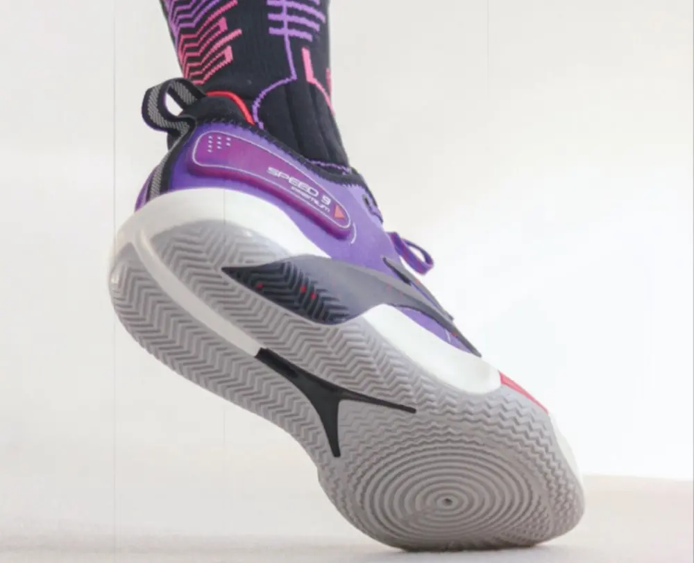 Giày Lining Speed 9 Premium ‘Purple Black’ ABAS071-3 - Ảnh 6
